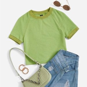 SHEIN cropped tee